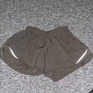 Olive green hotty hot shorts